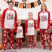 Porodični božićni pidžami Set abeceda Ispis plaćenih hlača Porodična pidžama Home Wear