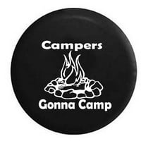 Kamperi će u kamp vatre RV putni odmor rezervni poklopac guma vinil crni u