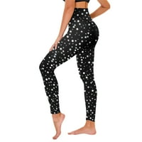 Yoga hlače za žene Print Yoga Hlače Tummy Control Booty Tajice Skinne hlače za jogu trčeći pilates teretana