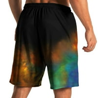 Hanas muške hlače Muške smiješne kratke hlače na plaži Slim nacrtač crne serije 3D tiskane kratke hlače