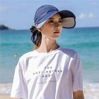 Tureclos Women uvlačivo vizir šešir Ljeto suncobran na otvorenom Sport Cap UV Sun Hat Woman Woman Hat
