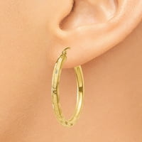 14k žuti zlatni obruč naušnice uši obruči se postavljaju okrugli nakit za žene poklone za nju