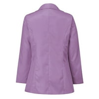 Žene vrhovi tunika s dugim rukavima - Blazer jakne za žene Business Casual Open Prednji kancelarijski