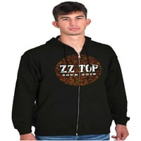 Vintage ZZ Top Rock Band Tour 1980S logo Zip up up duksev muške ženske brine o ženama m