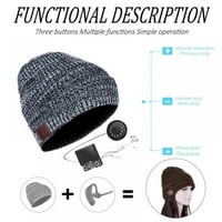 Bežične Bluetooth slušalice Zišlica za slušalice sa MIC zimskom tople muzičke kape modna miješana boja