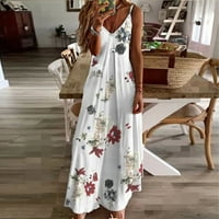 Jsaierl ženska ljetna haljina ispis sunčevoj havajske havajske havajske havajske haljine slatka haljina za odmor na plaži