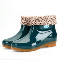 Kišne cipele Ženske stanovi Neklizne okrugle cipele za nožne cipele Vodootporne Galoshes Rain Boots