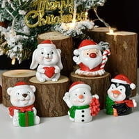 Xinhuadsh sretan novogodišnji božićni ukras DIY Xmas poklon snjegović božićno stablo Privjesak za životinje