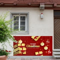 Božićna vanjska garažna vrata TAPESTRY Tkanina za odmor za zabavu Pozadina krpa Uklapanje visećih tkanine