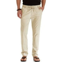 Teretne pantalone za muškarce muške casual hlače labavi veliki elastični struk pamuk svestrane čvrste
