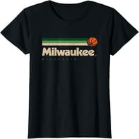 Milwaukee Košarka B-Ball City Wisconsin Retro Milwaukee majica