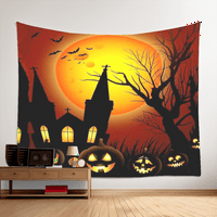 Halloween Dekorativna tapiserija, noćni krajolik Fantazija Halloween Tapistry, za spavaću sobu dnevni