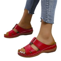 Borniu Womens Sandale Flip Flops za žene, ljetne dame Riblji sandale za usta Ležerne prilike Ležerne