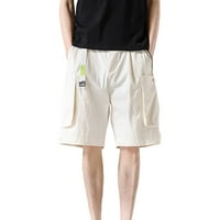 Vanjska zvjezdana muška kratke hlače sa džepovima Casual Royging Muške ljetne kratke hlače Retro Sports Men's Horts Bow Boy Glitter pjena