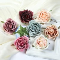 Umjetna cvijeća glava svila ruža lažni cvijet za ukrašavanje vjenčanja DIY