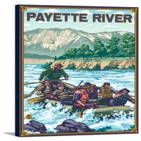 Rafting bijelom vodom - Rijeka Payette, Idaho - LP Originalni poster