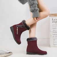 Puntoco zimske čizme za snijeg Clearc ženske snijege cipele od pune boje toplinske platforme Sideni