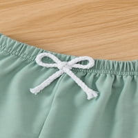 Wassery Baby Boys Ljetna odjeća Skup pisma Ispis majica kratkih rukava + elastične ležerne kratke hlače