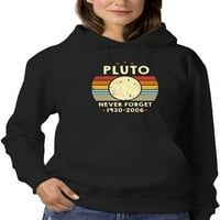 Pluton, nikad ne zaboravite hoodie žene -Goatdeals dizajnira, ženska 3x-velika