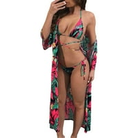 Žene izdubljene kukičane čipke patchwork kupaći kostimi za plažu odjevanje kupaćim odijelom