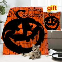 Halloween pokrivač s jastukom ,, horor skelet groblje pucketin fenjer masty mrtav pokrivač za Halloween