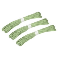 Raffia Stripes papir uže za papir svijetlo zelena, 31 rodnjak upleteni papir za obrtna kabla užad za ručno izrađen paket