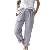 FVWitlyh pantalone za žene Ljetne kratke hlače za ženske casual zategnutosti čvrste hlače Pocket odjeća
