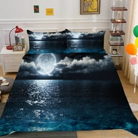 Posteljina pokriva kućni tekstil 3d Sea Slikarstvo Novo modni prekrivač prekrivača sa poklopcem sa jastukom,