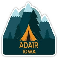 Adair Iowa Suvenir Vinil naljepnica za naljepnicu Kamp TENT dizajn