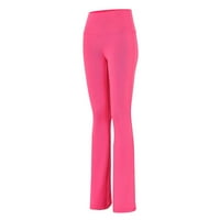 Leesechin Hlače za ženske hlače za čišćenje visokog elastičnih visokog struka pantalone tanke joge hlače za fizičke hlače
