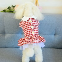 Jiaroswwei suknja za kućne ljubimce čipka dizajna prozračna tanka pasja modna suknja za ljeto