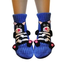 Hinvhai Cleariance Božićne čarape Sleep Socks Lijepe čarape Podne čarape Trodimenzionalne crtane vunene