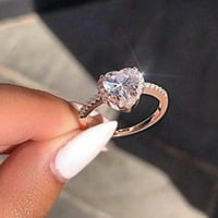 Do 65% popusta na AMLBB prstenove za žene djevojke izvrsne prsten za srce u obliku srca Žene Angažovanje vjenčanog nakita Pribor poklon nakit poklon na klirensu