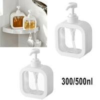 Clear plastične pumpe boce za kupaonicu Dispenzer za punjenje rafiniranog punjenja