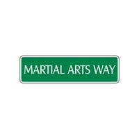 Borilački vještina Karate a aluminijski metal Novelty Street Sign Resip Cave Bar Décor 4x13.5