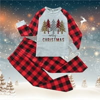 Coopserbil setovi Kids Christmas Pajamas Tree Toddler Boys 'Pijamas Organski pamučni božićni pidžami