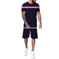 Track odijela za muškarce postavljene muške sportske setove T majica i kratke hlače Postavite mrežice