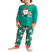 Porodični božićni PJS podudaranje setova Xmas podudaranje pidžama za odrasle za djecu Holiday Xmas Sleep