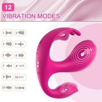 Daljinski upravljač Vibrator za žene, nosivi vibracijski gaćica G Spot Mellet Vibratori SE Stimulator Osobni masažer Žene parovi igračke za odrasle, crvena