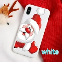 Za iPhone, Christmas Navidad Noel Mobilni dodaci Soft TPU Silikonski tanki Xmas Telefon za telefon za iPhone Prekrivače Coque Cucfes Iphone XS MA XR 6s Plus Funda Par Pokloni itd