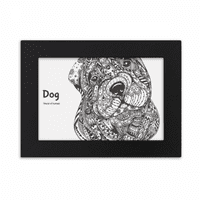 Paint štene prijatelja Kompanija Desktop Foto okvir ukrasi Slika umjetnička slika