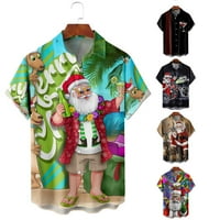 Havajske majice muškarci Havajska majica sa božićnim stilom Santa