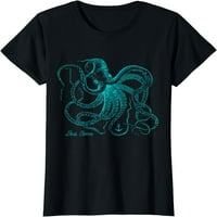 Žene vrhovi Vintage hobotnice - Morski biolog Dizajn - Zeleni morski life Majica Crew Neck Party košulje
