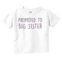 Promovirana velika sestra očekuju bračnu majicu za mlade majice TEE Girls novorođenčad Brisco marke