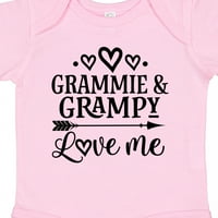 Inktastična grammie i grampy me love mi poklon baby girl bodysuit