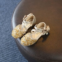 Djevojke Sandale Glittler Bow haljina cipele Princess Crystal Visoke potpetice Party Free Cvijeće Dječje cipele za Kid Toddler