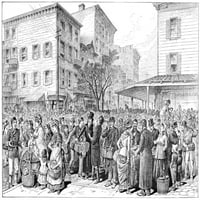 Donja istočna strana, 1884. Na poljski trgovački post u New Yorku. Jevrejski peder u ulici prepune Hester