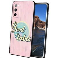 Good-Vibes Telefonska futrola za Samsung Galaxy S za žene Muškarci Pokloni, Mekani silikonski stil Otporni