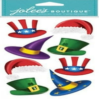 Jolee's Boutique Holiday Hat dimenzionalna naljepnica