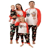 Amiliee koji odgovara porodičnom božićnom pidžamu set meka za spavanje odjeće za životinje